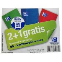 oxford zeszyt a5 esse (2+1 gratis) kratka 60 kartek 3 szt.