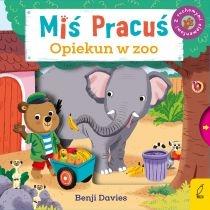 miś pracuś. opiekun w zoo