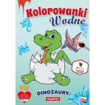 kolorowanka wodna. dinozaury