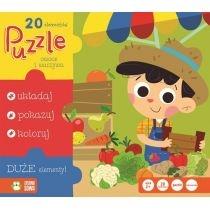 puzzle 20 el. owoce i warzywa zielona sowa