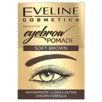 eveline cosmetics eyebrow pomade pomada do brwi soft brown