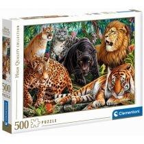 puzzle 500 el. high quality collection. wild cats clementoni